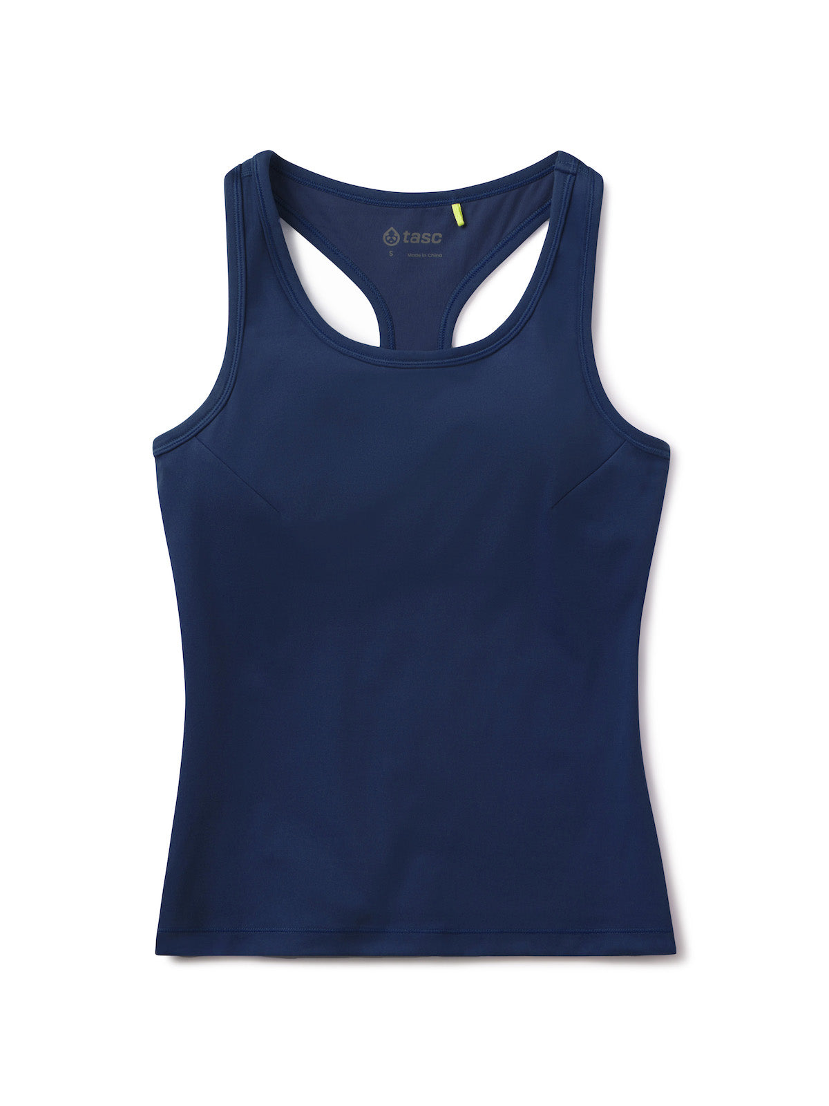 tasc Performance Sculptive Racer Back Tank with Built in Bra - Midnight