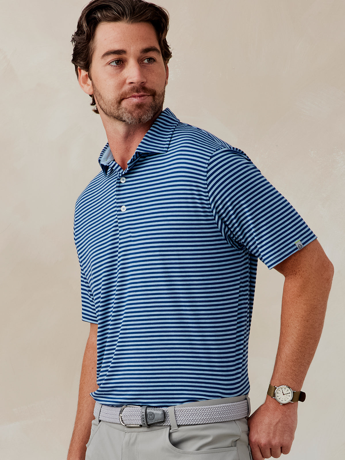tasc Performance Cloud Polo - Air Stripe