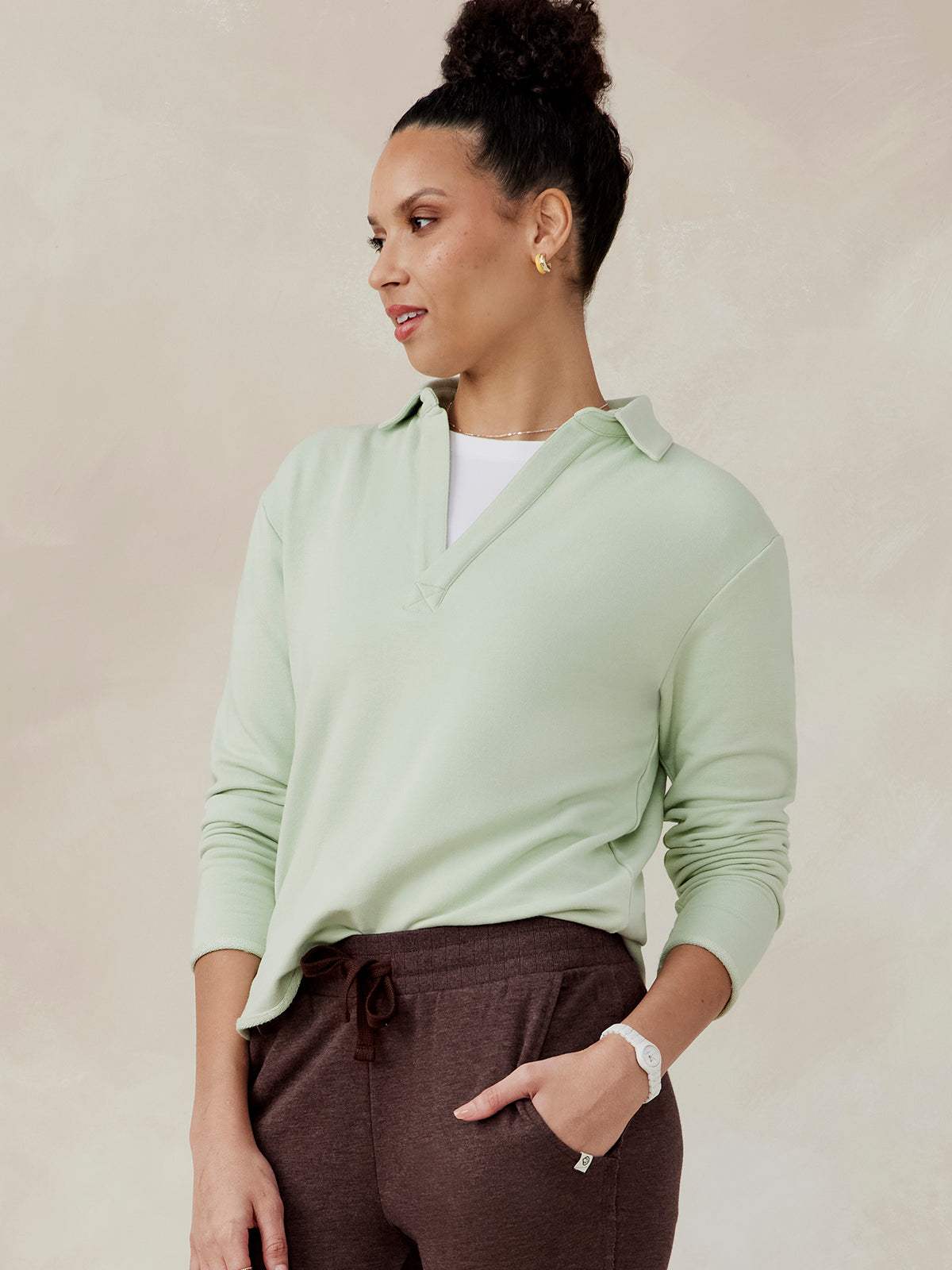tasc Performance French Terry Polo Sweatshirt