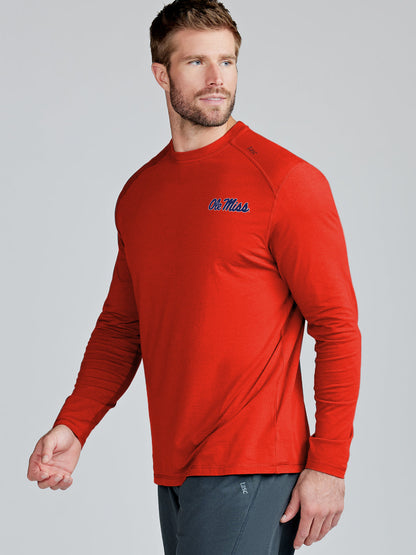 tasc Performance Carrollton Long Sleeve Fitness T-Shirt - Ole Miss