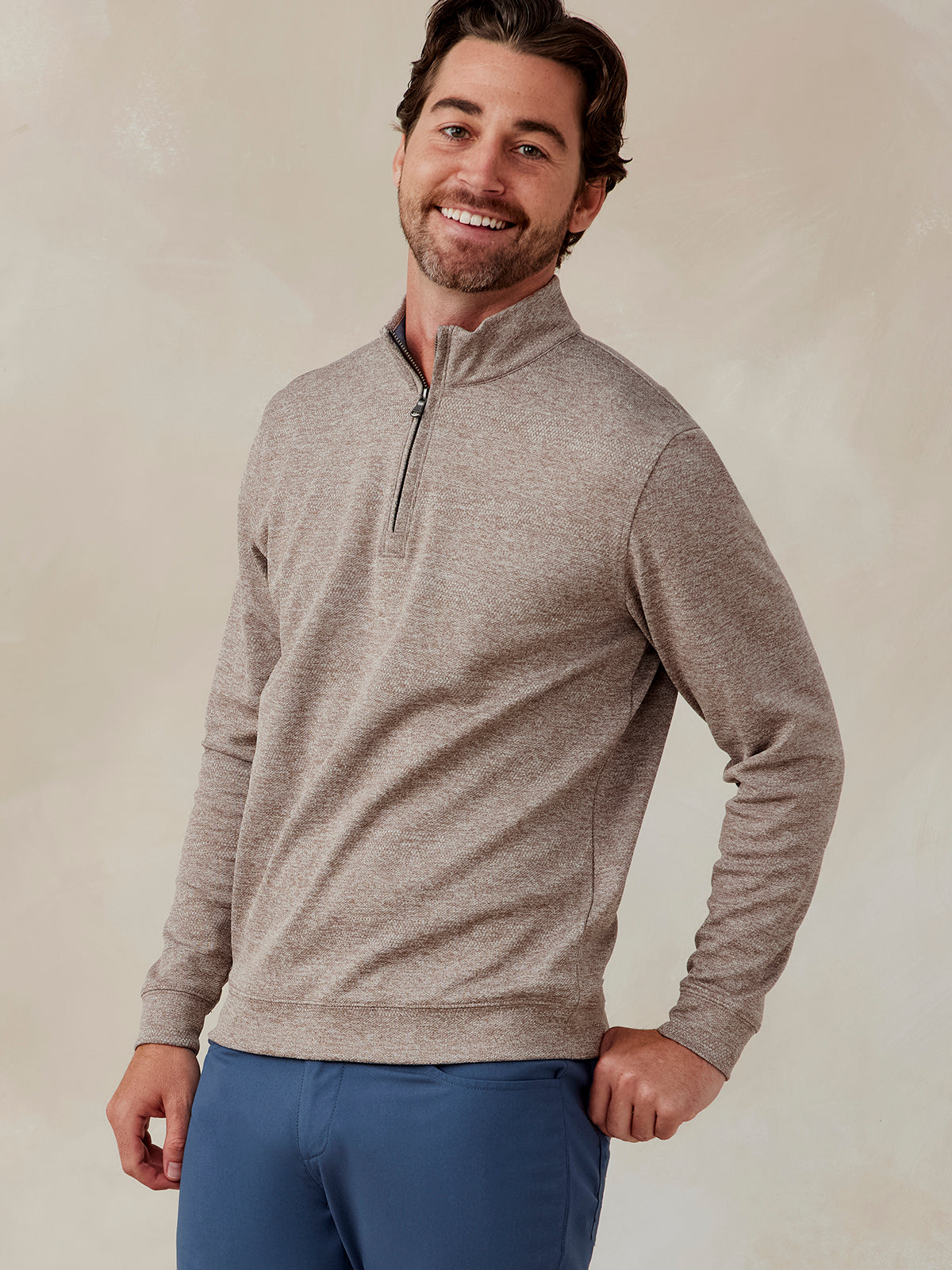 tasc Performance Crest Jacquard Quarter Zip