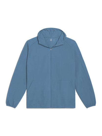 tasc Performance Swift Lightweight Hooded Windbreaker Jacket - Shale