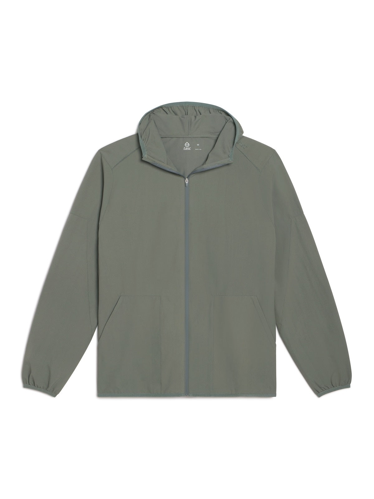 tasc Performance Swift Lightweight Hooded Windbreaker Jacket - Shale