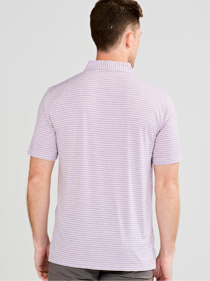 tasc Performance Cloud Polo - Brookline Stripe - Clemson