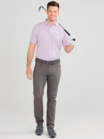 tasc Performance Cloud Polo - Brookline Stripe - Clemson