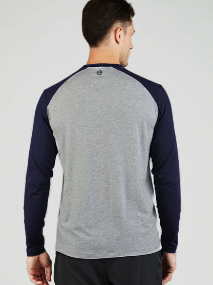 tasc Performance Carrollton Blocked Long Sleeve Fitness T-Shirt - Rice University