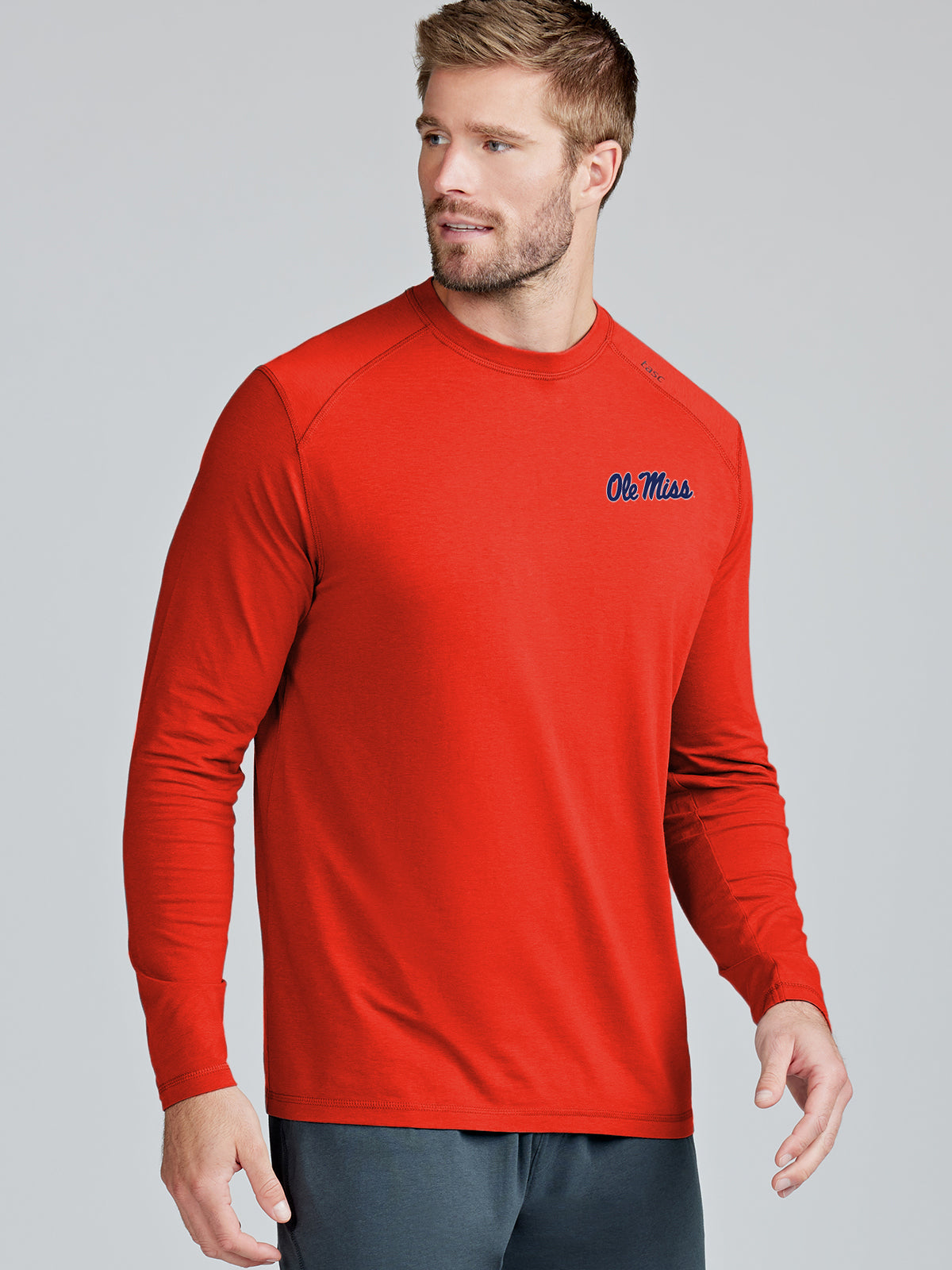 tasc Performance Carrollton Long Sleeve Fitness T-Shirt - Ole Miss