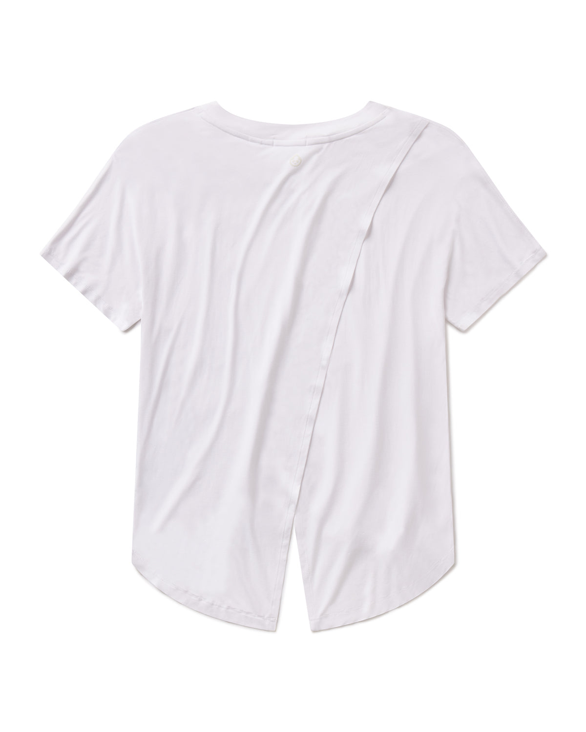 tasc Performance Uptown Luxe Cross Back T-Shirt - White