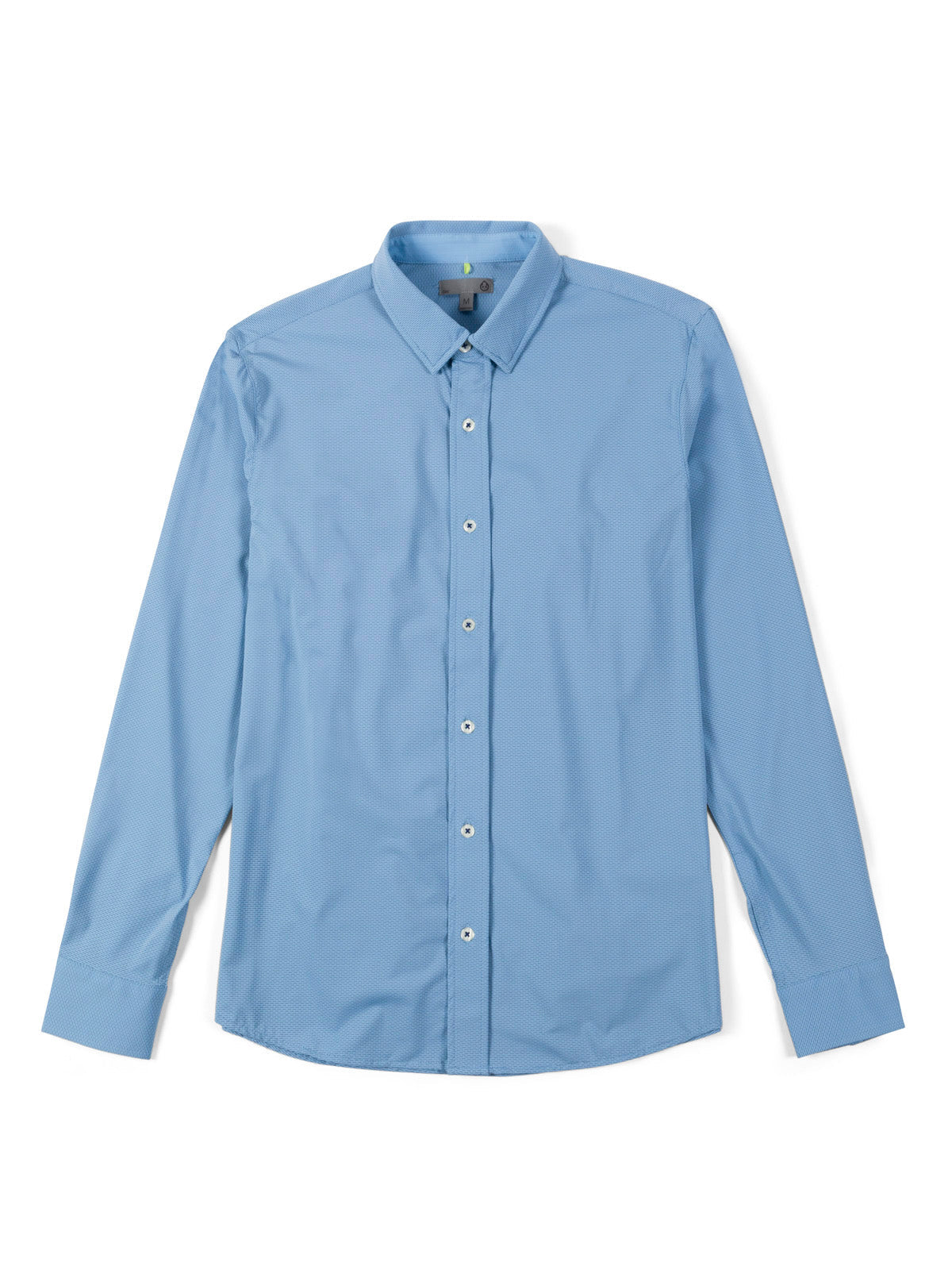 tasc Performance Wayfarer Tailored Fit Knit Button Down - Polar Dash Oxford