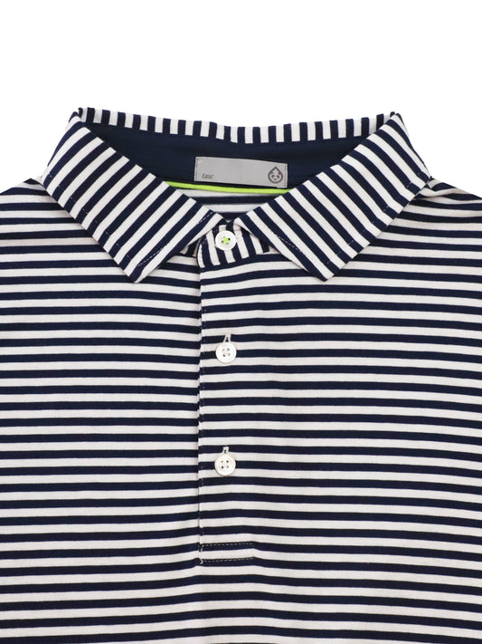 tasc Performance Cloud Polo Air Stripe - Classic Navy/White