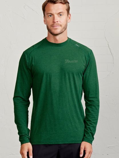 tasc Performance Carrollton Long Sleeve Fitness T-Shirt - Forest Green C