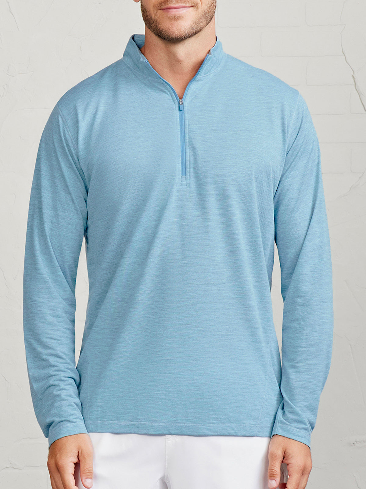 tasc Performance MicroAir Performance Mesh 1/4 Zip - Geyser Heather