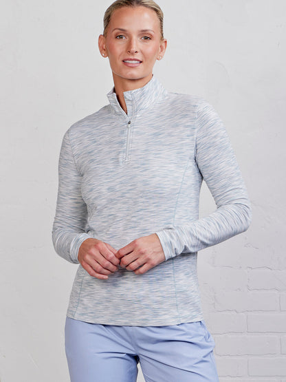 tasc Performance Recess Quarter Zip - Horizon Space Dye