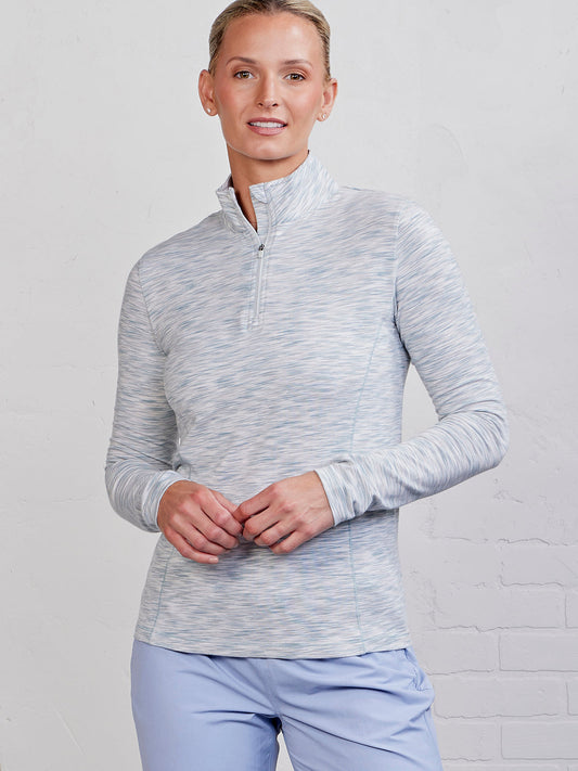 tasc Performance Recess Quarter Zip - Horizon Space Dye