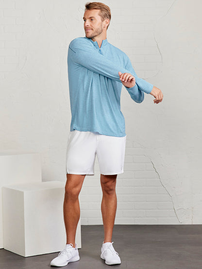 tasc Performance MicroAir Performance Mesh 1/4 Zip - Geyser Heather