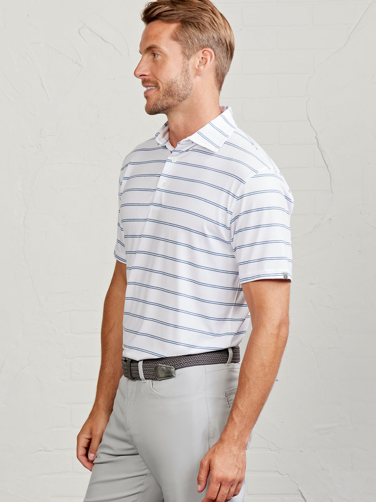 tasc Performance Cloud Polo - Patriot Stripe